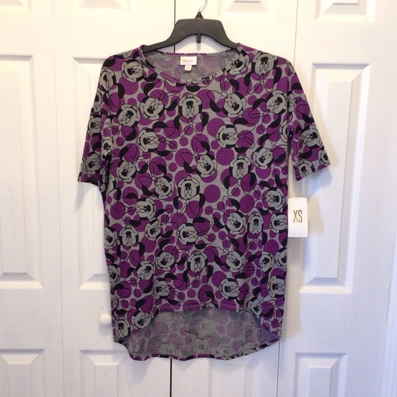 LuLaRoe Womens Irma Disney Minnie Mouse High-Low Tunic Top Size XS - Picture 4 of 6